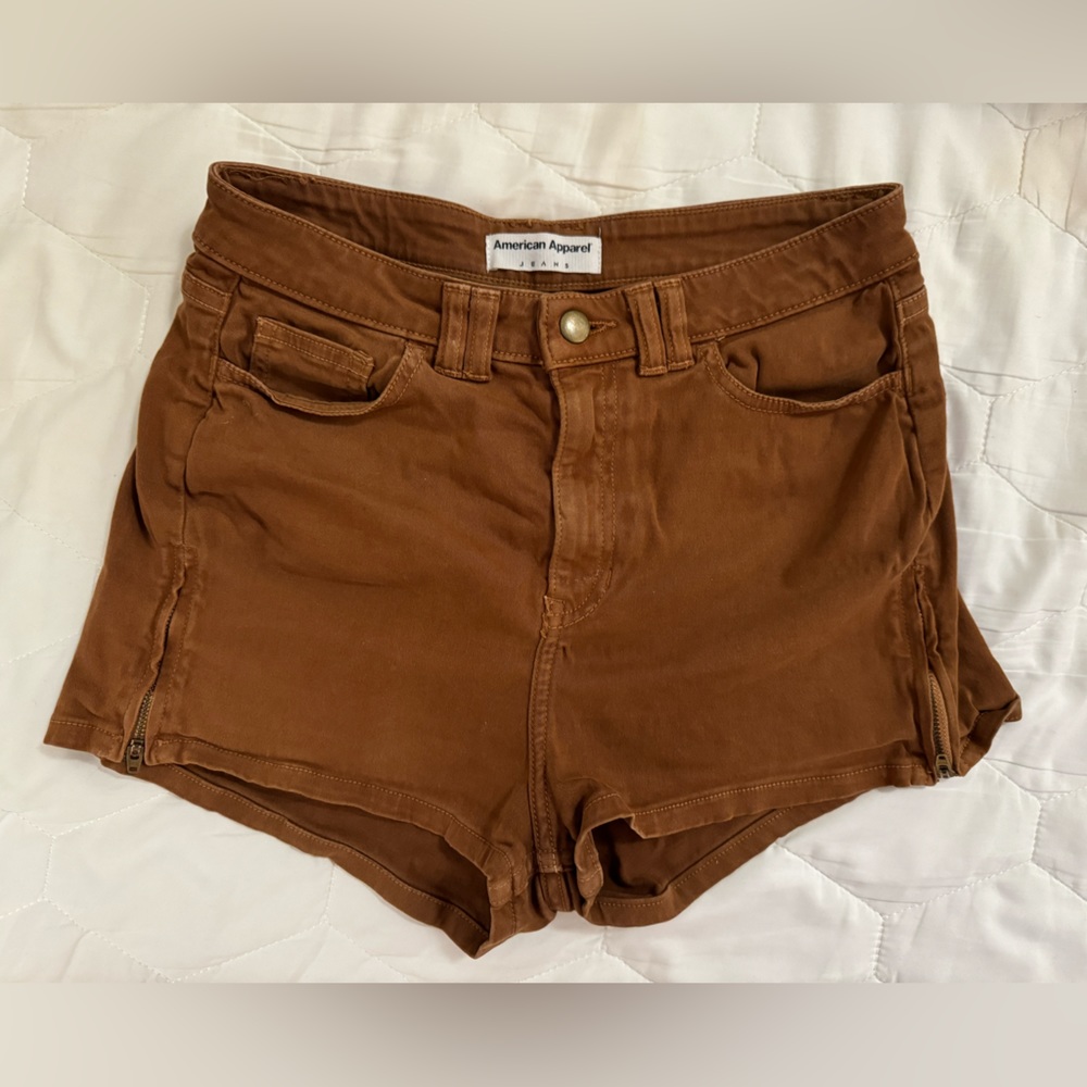 American Apparel Side Zipper Shorts